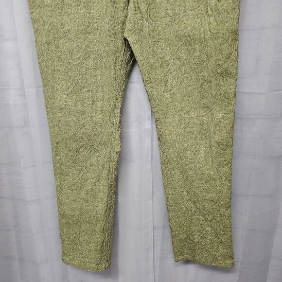 Eric Green Textured Straight Leg Jeans Boho Retro Stretch 12 - Picture 7 of 13